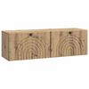 vidaXL Mobile Porta TV da Muro 98 x 31 x 30 cm Rovere Artigianale