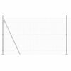vidaXL Recinzione Euro con Base in Calcestruzzo 10 x 1,4 m Argento