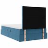 vidaXL Letto con contenitore e LED con led Blu 120 x 190 cm Velluto