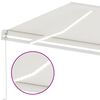vidaXL Tenda da Sole Retrattile Manuale con LED 600x300 cm Crema
