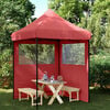 vidaXL Tenda Party Borgogna 200 x 200 x 306 cm Tessuto Oxford