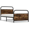 vidaXL Giroletto senza Materasso Rovere Fumo 90x190 cm in Truciolato
