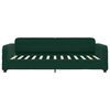 vidaXL Divano Letto con Materasso Verde Scuro 80x200 cm in Velluto