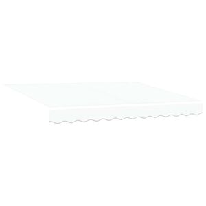vidaXL Telo di ricambio per tenda da sole Bianco 330 x 245 cm