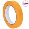 vidaXL Nastri Adesivi per Pittori 50 pcs Giallo 19mm x 50m Carta