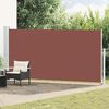 vidaXL Tenda Laterale Retrattile per Patio 180x500 cm Marrone