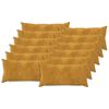 vidaXL Cuscino con cuscino HEERLEN 12 pz Giallo Fleece in microfibra