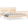 vidaXL Giroletto con Testiera Super King Size in Legno Massello