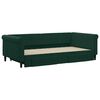vidaXL Divano Letto Estraibile Cassetti Verde Scuro 100x200cm Velluto