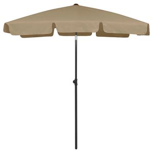 vidaXL Ombrellone da Spiaggia Tortora 180x120 cm