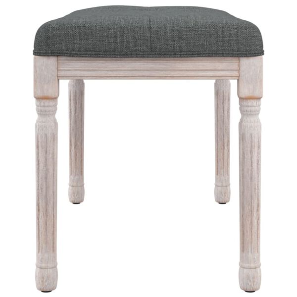 vidaXL Panca Grigio Scuro 80x40x49 cm in Tessuto