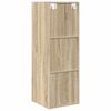 vidaXL Mobile TV da Parete Rovere Sonoma 37x37x107cm Legno Multistrato