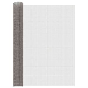 vidaXL Rete per schermatura 100 x 500 cm 3 Mesh Argento