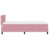 vidaXL Letto a molle con materasso Rosa 90 x 200 cm Velluto