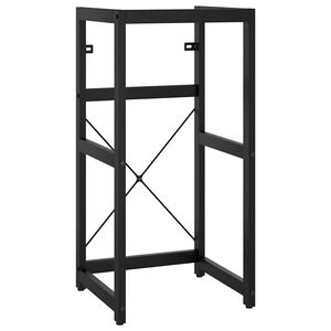 vidaXL Struttura per Lavabo da Bagno Nera 40x38x83 cm in Ferro