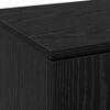 vidaXL Highboard Rovere nero 80 x 35 x 180 cm Legno multistrato