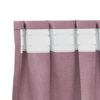 vidaXL Tende oscuranti 2 pcs Rosa scuro 140 x 140 cm Velluto
