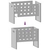 vidaXL Focolare Marrone 50 x 30 x 40 cm Acciaio