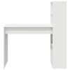 vidaXL Scrivania Bianco 113 x 54 x 120 cm Legno multistrato