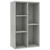 vidaXL Libreria/Credenza Grigio Cemento 50x25x80 cm Legno Multistrato