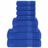vidaXL Set di asciugamani 8 pezzi FROGN Blu 360 g/m&sup2;