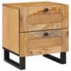 vidaXL Armadio da Notte con cassetto Naturale 40 x 33 x 46 cm