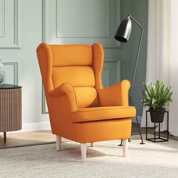 vidaXL Poltrona Giallo Scuro 74x84x100 cm in Tessuto