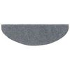 vidaXL Tappetini per scale autoadesivi 30 pz 65x21x4 cm Grigio chiaro Semicircolari Grandi