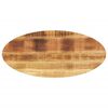 vidaXL Piano Tavolo 140x50x3,8 cm Ovale in Legno Massello di Mango