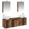 vidaXL Set di Armadi da Bagno 5 pcs Legno antico Legno ingegnerizzato