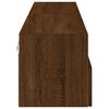 vidaXL Mobili TV Muro 2 pz Rovere Marrone 80x30x30cm Legno Multistrato