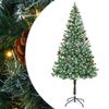 vidaXL Albero di Natale artificiale Verde 180 cm PVC e Acciaio