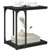 vidaXL Tavolo laterale Rovere Nero 50 x 35 x 52 cm Legno multistrato