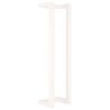 vidaXL Portasciugamani Bianco 23x18x90 cm in Legno Massello di Pino