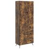 vidaXL Set di armadi 2 pz Rovere Fumo Legno ingegnerizzato