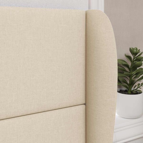 vidaXL Orecchia della Testata Crema 80 x 23 x 6 cm Tessuto