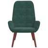 vidaXL Sedia Relax Verde Scuro in Velluto