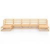vidaXL Set Divani da Giardino 7 pz in Legno Massello di Pino