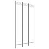 vidaXL Divisorio a 3 Pannelli bianco 120x220 cm in Tessuto