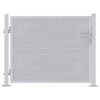 vidaXL Cancello da giardino Argento 85 x 70 cm Acciaio inossidabile