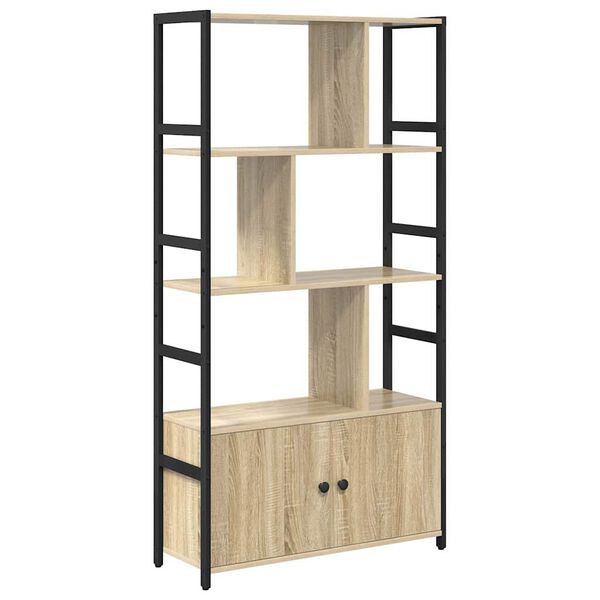 vidaXL Libreria Rovere Sonoma 80 x 30 x 155,5 cm Legno multistrato