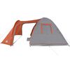 vidaXL Tenda Familiare a Cupola 6 Persone Arancione Impermeabile