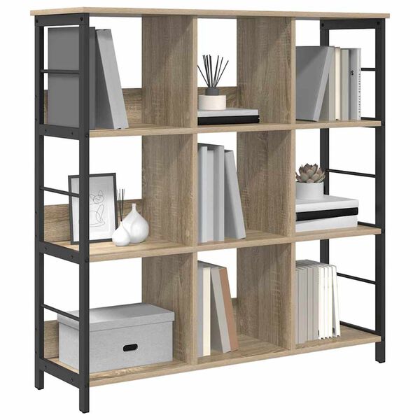 vidaXL Libreria Rovere Sonoma 102 x 32 x 104,5 cm Legno multistrato