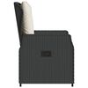 vidaXL Sedie da Giardino Reclinabili 2 pz Nere in Polyrattan