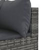 vidaXL Set Divano da Giardino 9 pz con Cuscini Grigio in Polyrattan