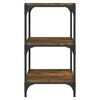 vidaXL Libreria rovere fumo 40x33x70,5cm Legno Multistrato e Acciaio