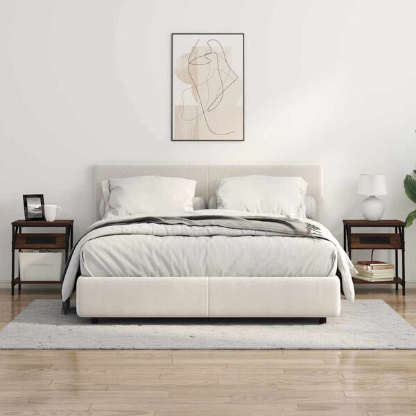 vidaXL Armadio da Notte Rovere Marrone 38 x 30 x 48 cm