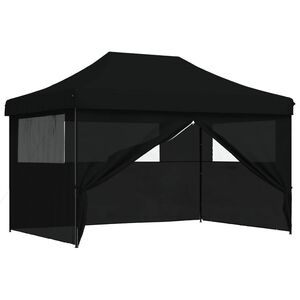 vidaXL Tenda Party 279 x 410 x 315 cm Nero Tessuto Oxford