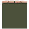 vidaXL Panchina da giardino Oliver verde 60 x 40 x 43 cm Acciaio