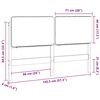 vidaXL Testiera imbottita Marrone e grigio scuro 140 cm Pino massello